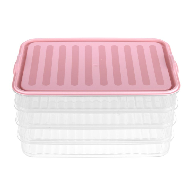 Pojemnik warstwowy na sery, wędliny do lodówki 4x0,75L RAVI